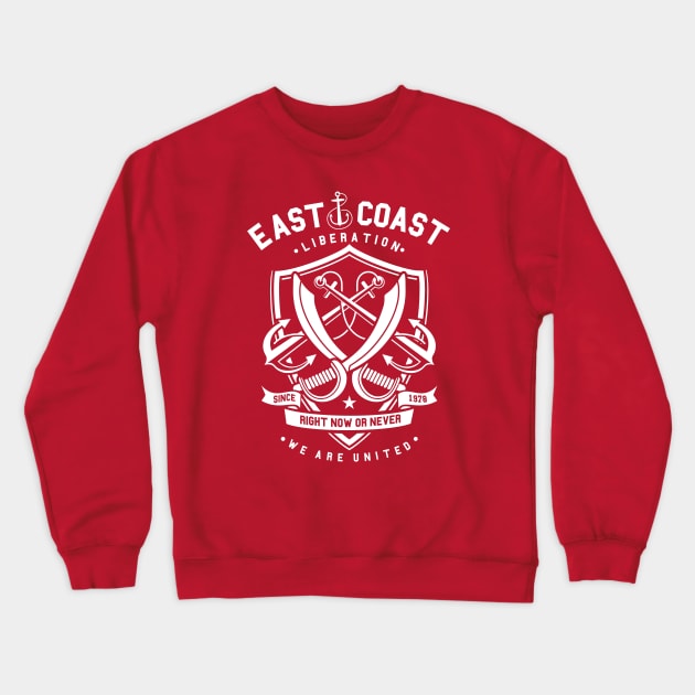 east coast anchor Crewneck Sweatshirt by R3ALFRI3NDS